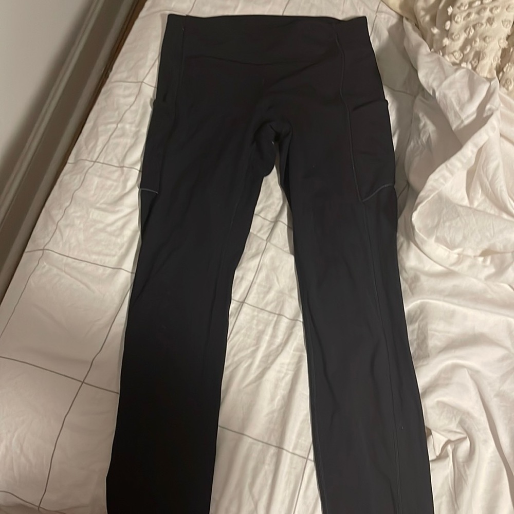 Lululemon black running leggings size 6